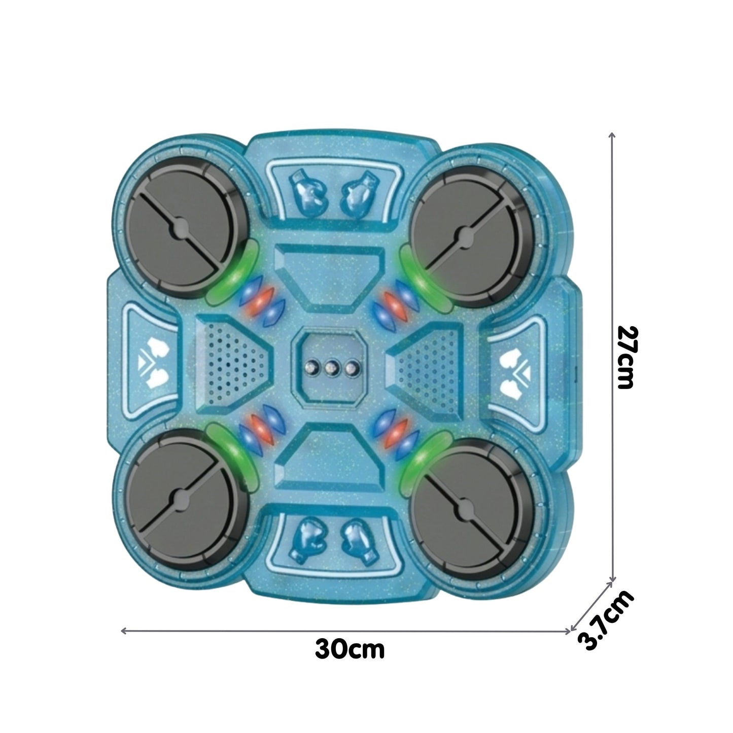 WOOPIE Interaktyvus Muzikinis Bokso Skydas su Bluetooth 4 Zonos Mėlynas