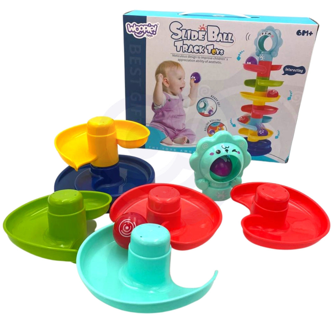 WOOPIE BABY Spiralinis kamuoliukų takelis (Kulodromas) su 2 kamuoliukais – vaizdas 2