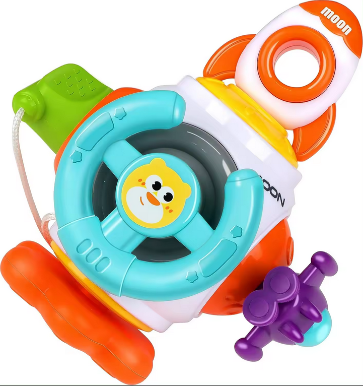 WOOPIE BABY Kosminė raketa kamuolys 6in1 Montessori 18m+
