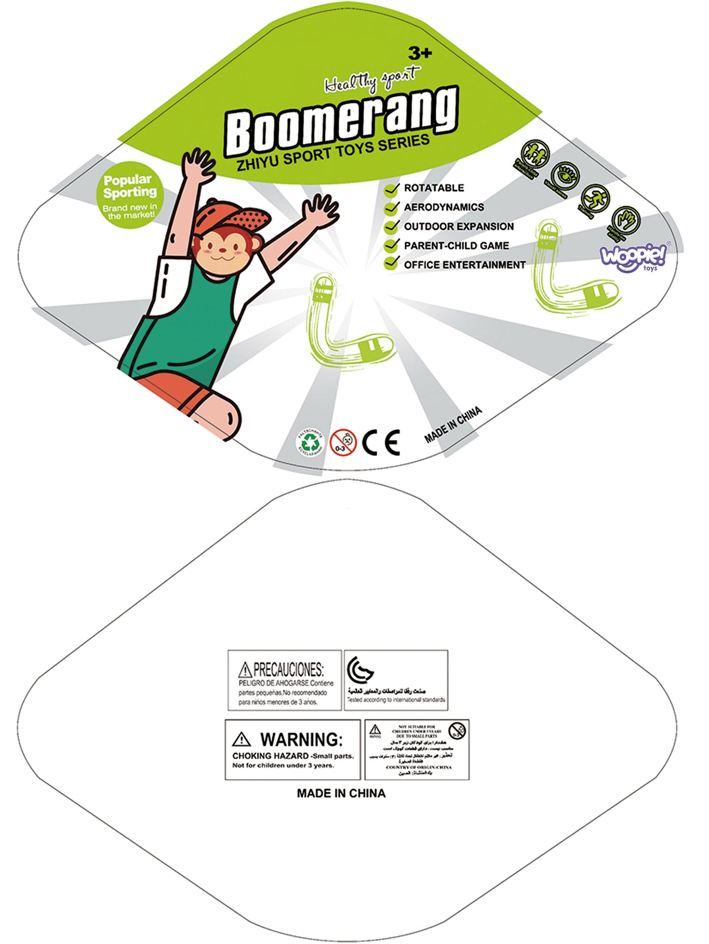 WOOPIE Grįžtantis bumerangas – miklumo žaidimas – vaizdas 9