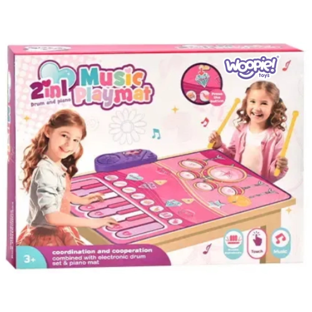 WOOPIE muzikinis kilimėlis su išdėstytomis klavišų funkcijomis – vaizdas 4