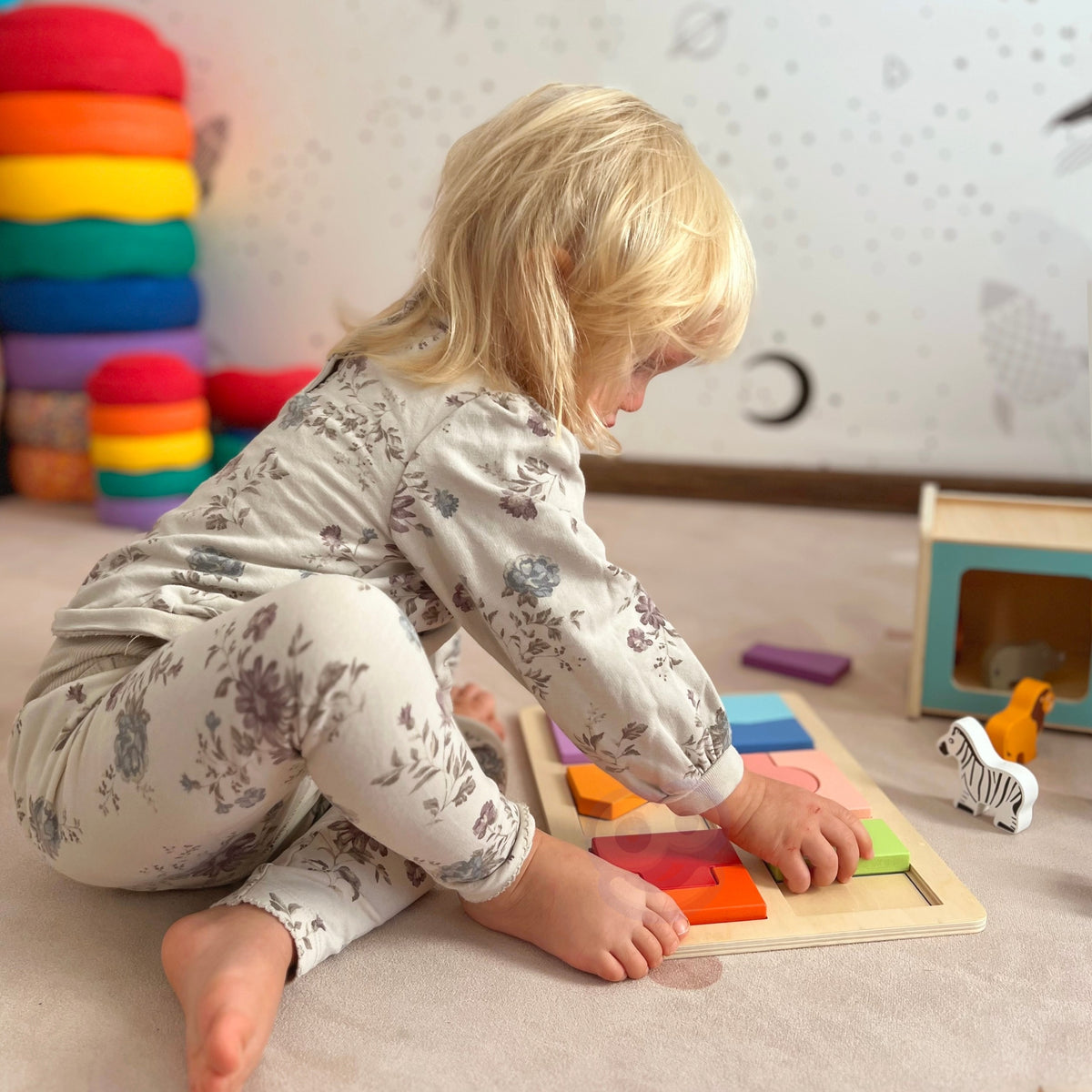 WOOPIE GREEN Montessori Lavinamoji Dėžutė 7in1 Vaikams 31-36 Mėn. FSC