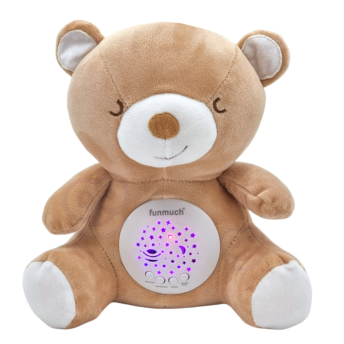 WOOPIE BABY meškiukas 2in1 su žvaigždžių projektoriumi ir lopšinėmis