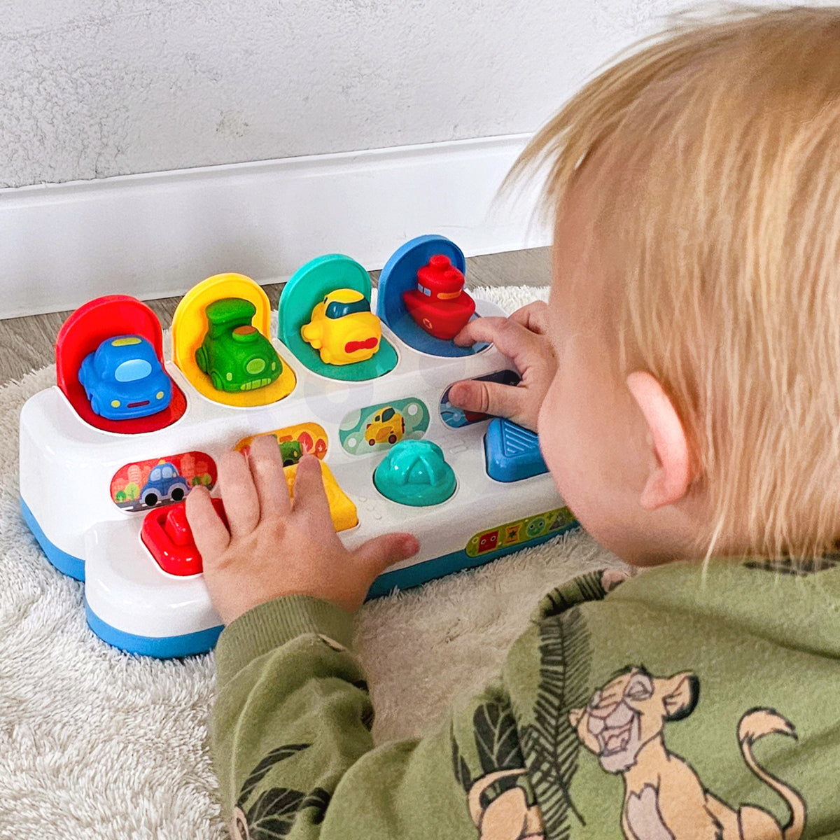 WOOPIE BABY Lavinamasis Žaislas Iššokantys Automobiliukai