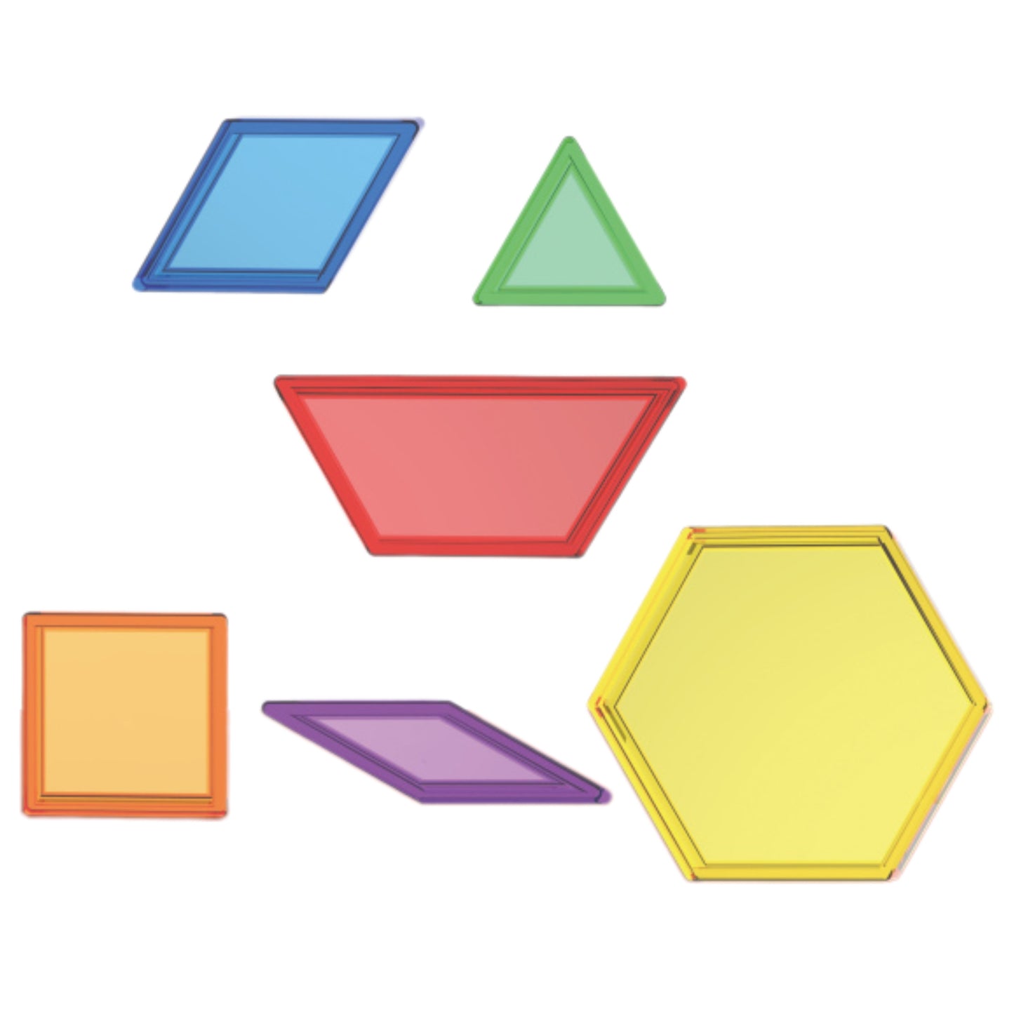 MASTERKIDZ Montessori Tangram Mozaikos Blokeliai 140 vnt.