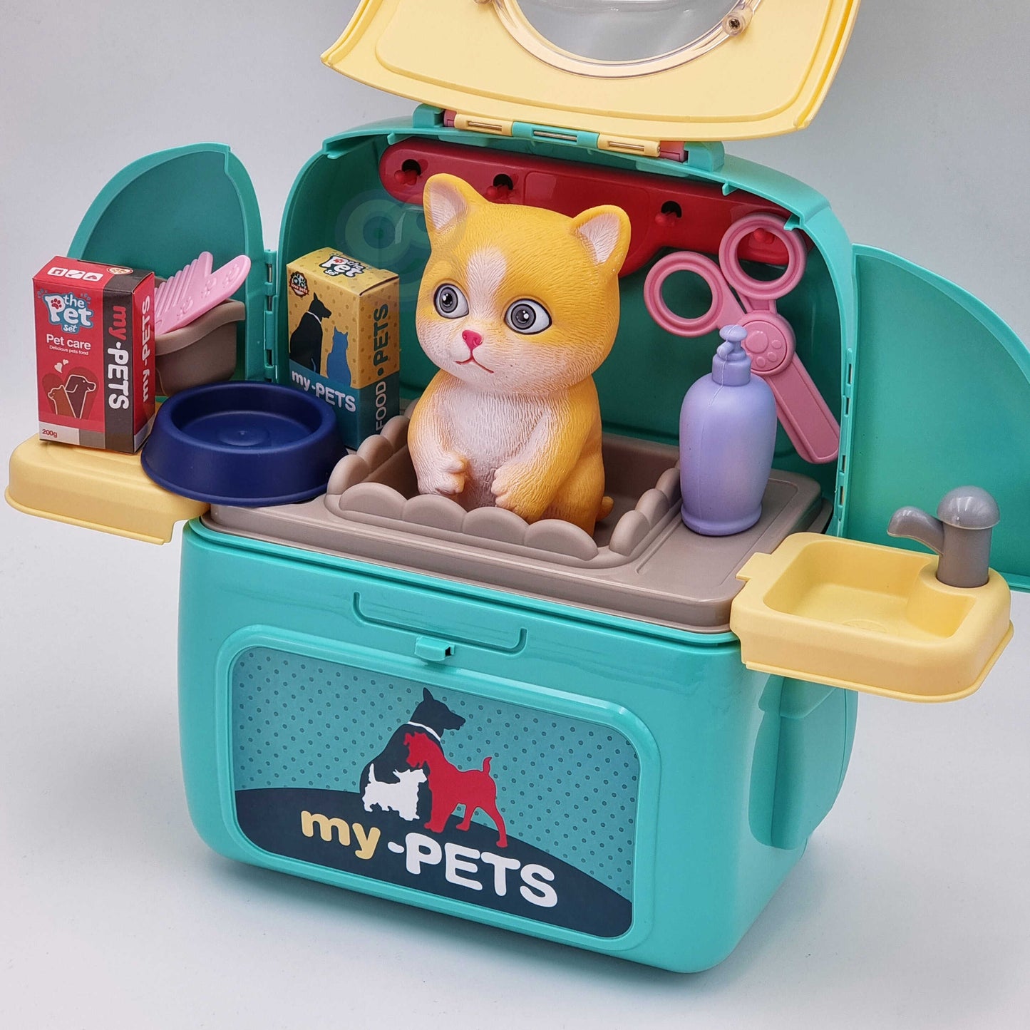 WOOPIE Kačiukas Nešiojamas Grožio Salonas 2in1 Kuprinėje (transportavimo dėžė) – vaizdas 8