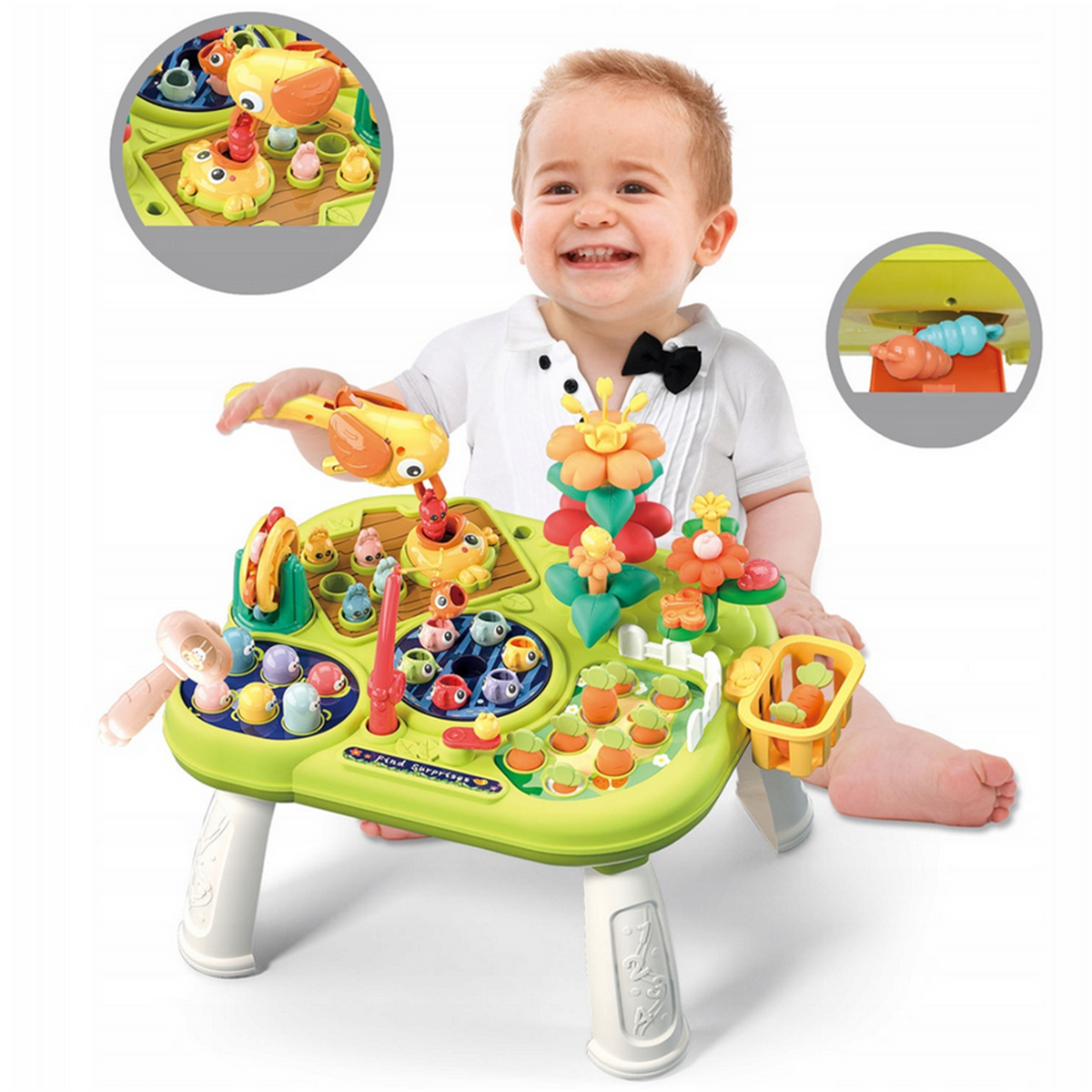 WOOPIE BABY Interaktyvus 8-in-1 Montessori lavinamasis stalas