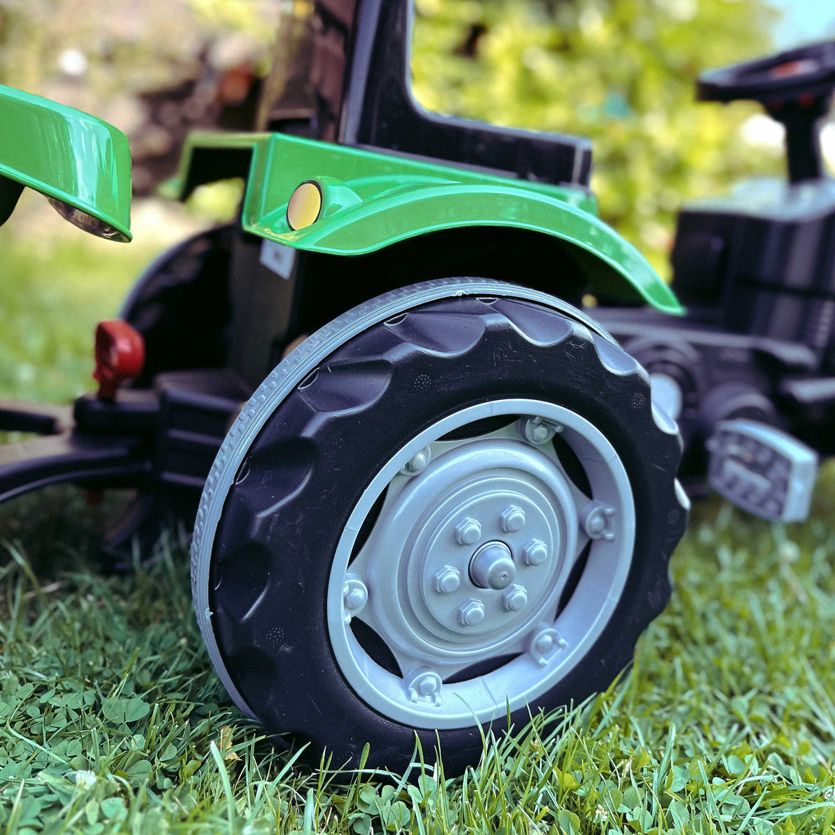 WOOPIE Farmer GoTrac MAXI minamas traktoriukas su priekaba