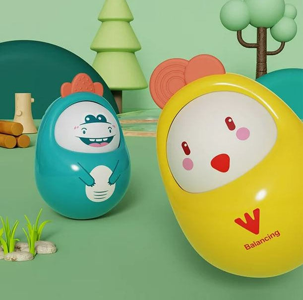 WOOPIE BABY Viščiukas Vańka Vstańka su melodijomis, geltonas, stabilioje padėtyje – vaizdas 3