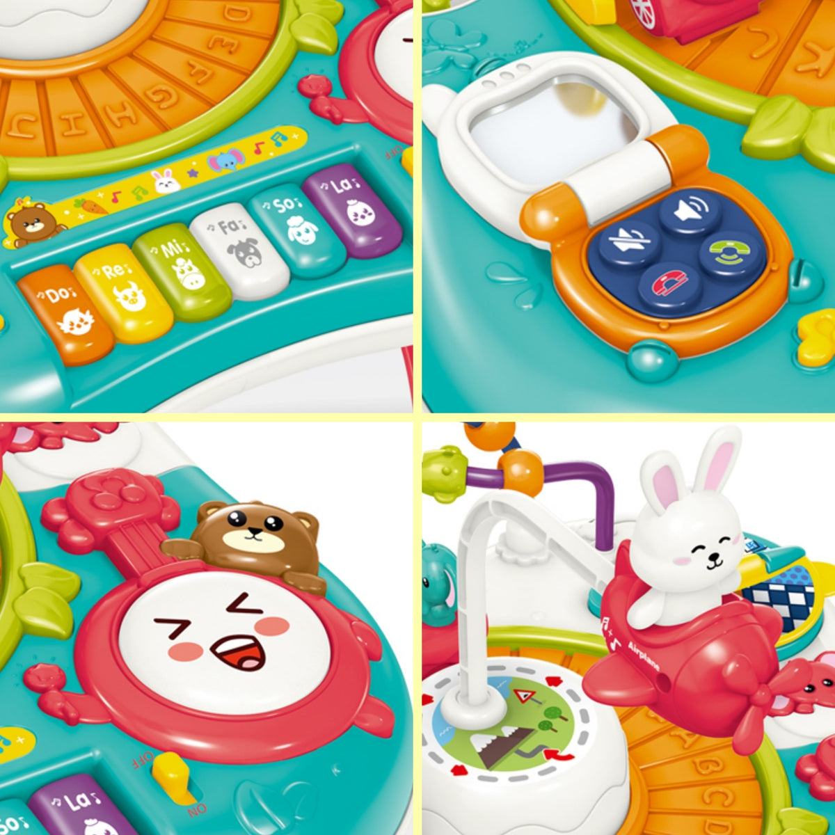 WOOPIE BABY 2in1 interaktyvus edukacinis staliukas su pianinu