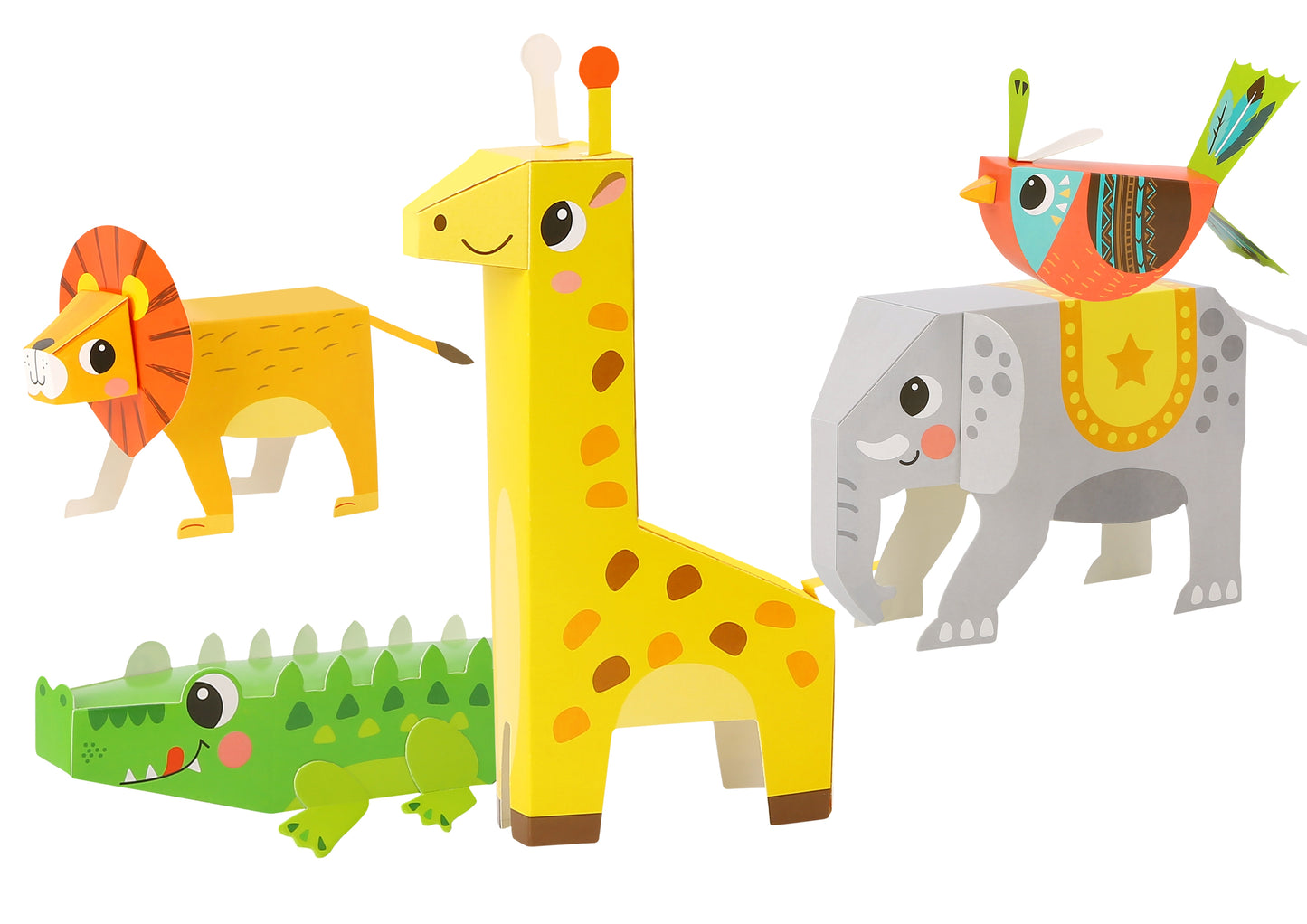 WOOPIE ART&FUN Kūrybinis rinkinys Origami 3D: 10 gyvūnėlių (Pasidaryk pats) – vaizdas 9