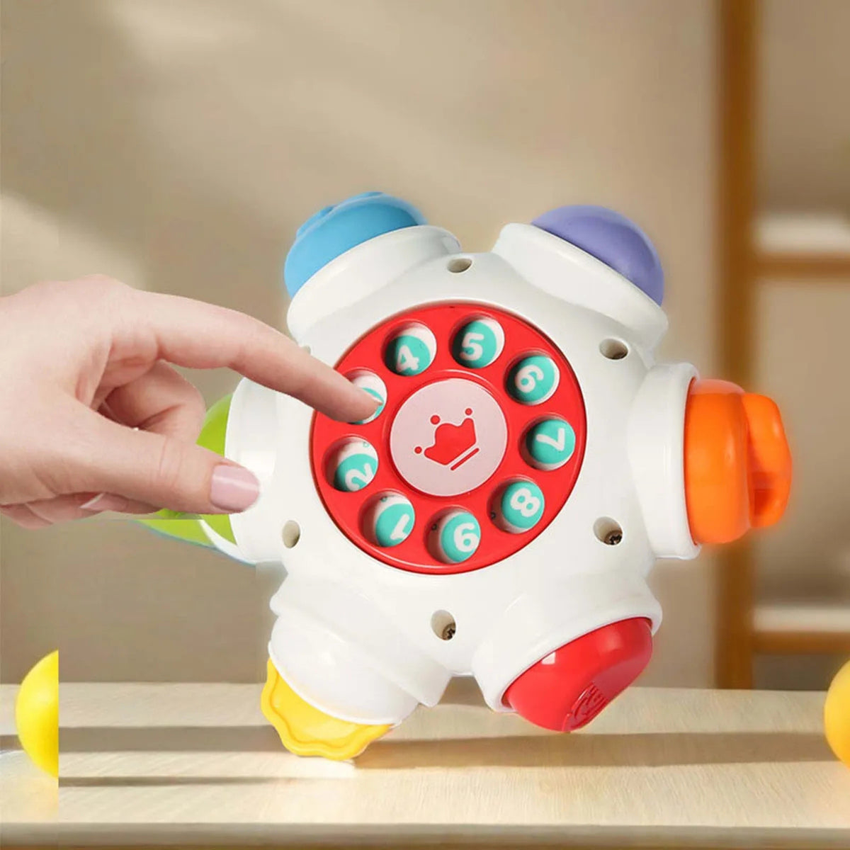 WOOPIE BABY Kosmoso Raketa Sensorinis Lavinamasis Kubas 6 in 1 – nuo 18 mėnesių