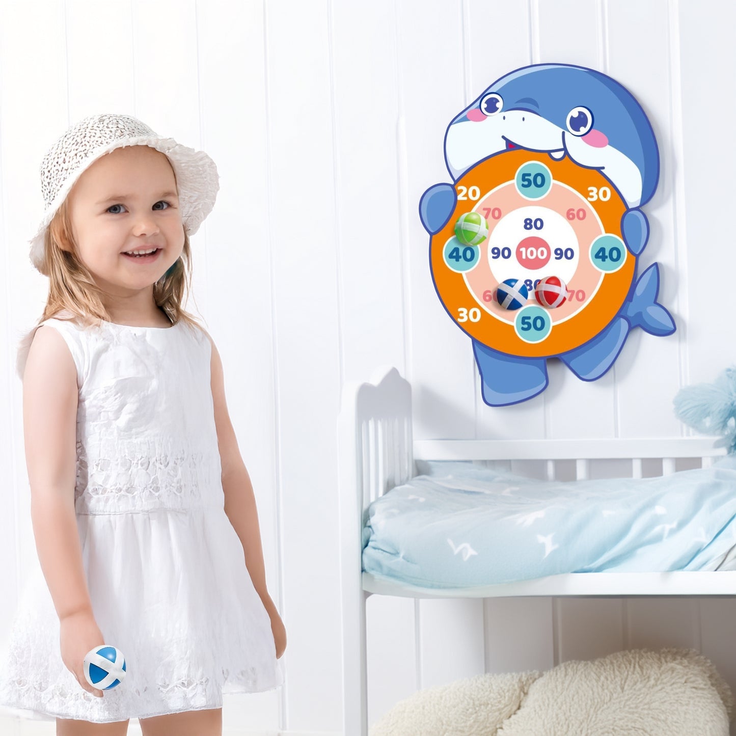 WOOPIE įgūdžių žaidimas „Strėlytės su lipdukais“, taikinys ryklys – vaizdas 3