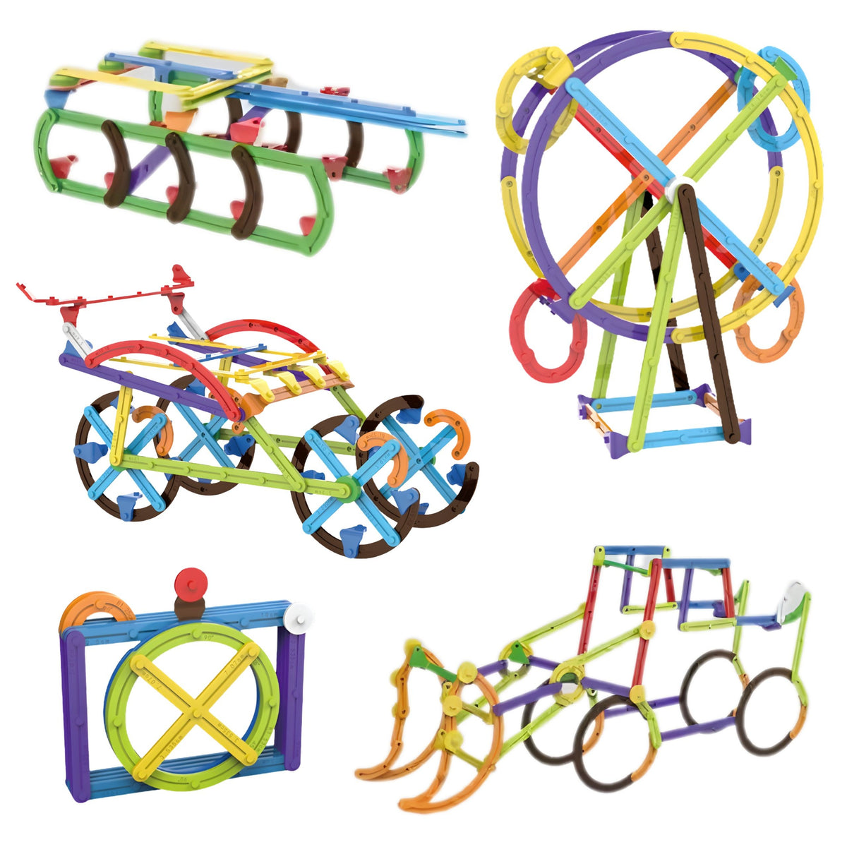 WOOPIE 3D Matematinis Konstruktorius, Lavinamasis Rinkinys 155 det.