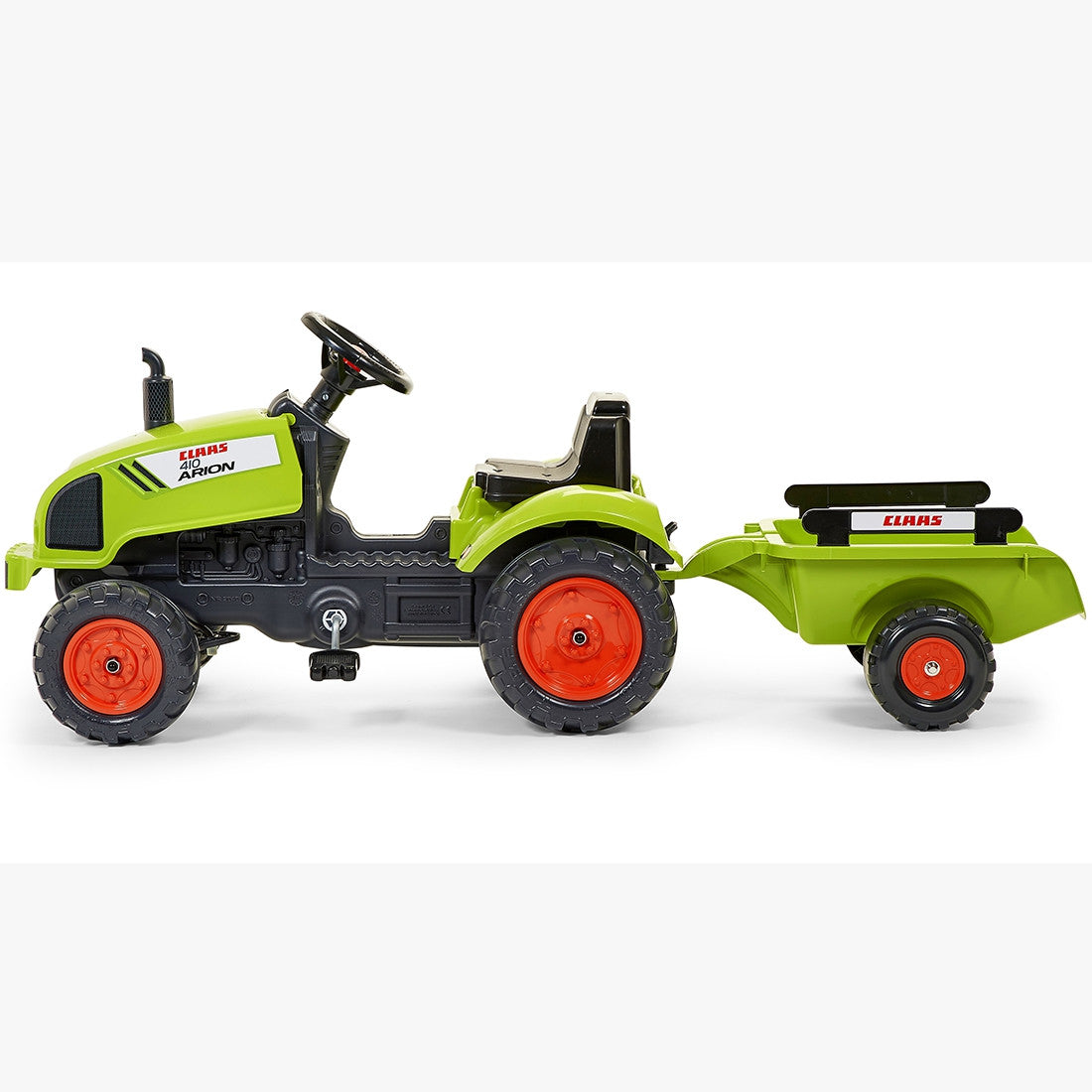 FALK Claas Arion 410 minimas traktorius su priekaba 2–5 m.