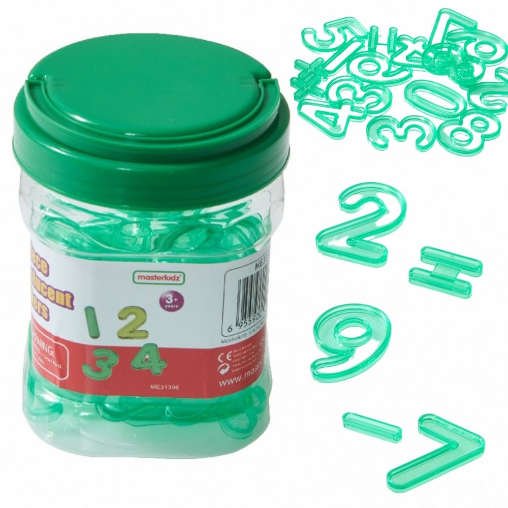 MASTERKIDZ Skaidrūs Skaitmenys Matematikai ant Šviesos Stalo