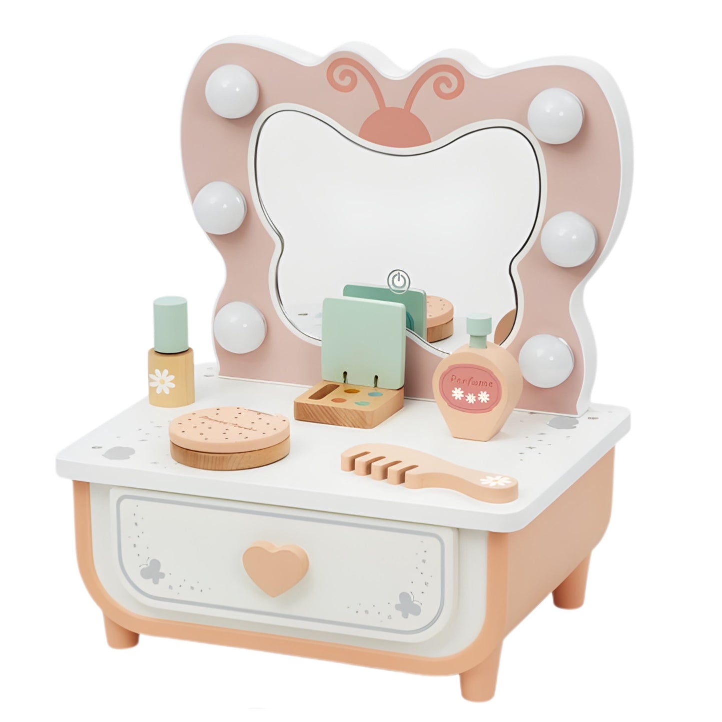 TOOKY TOY Medinis tualetinis staliukas Drugelis – vaizdas 7