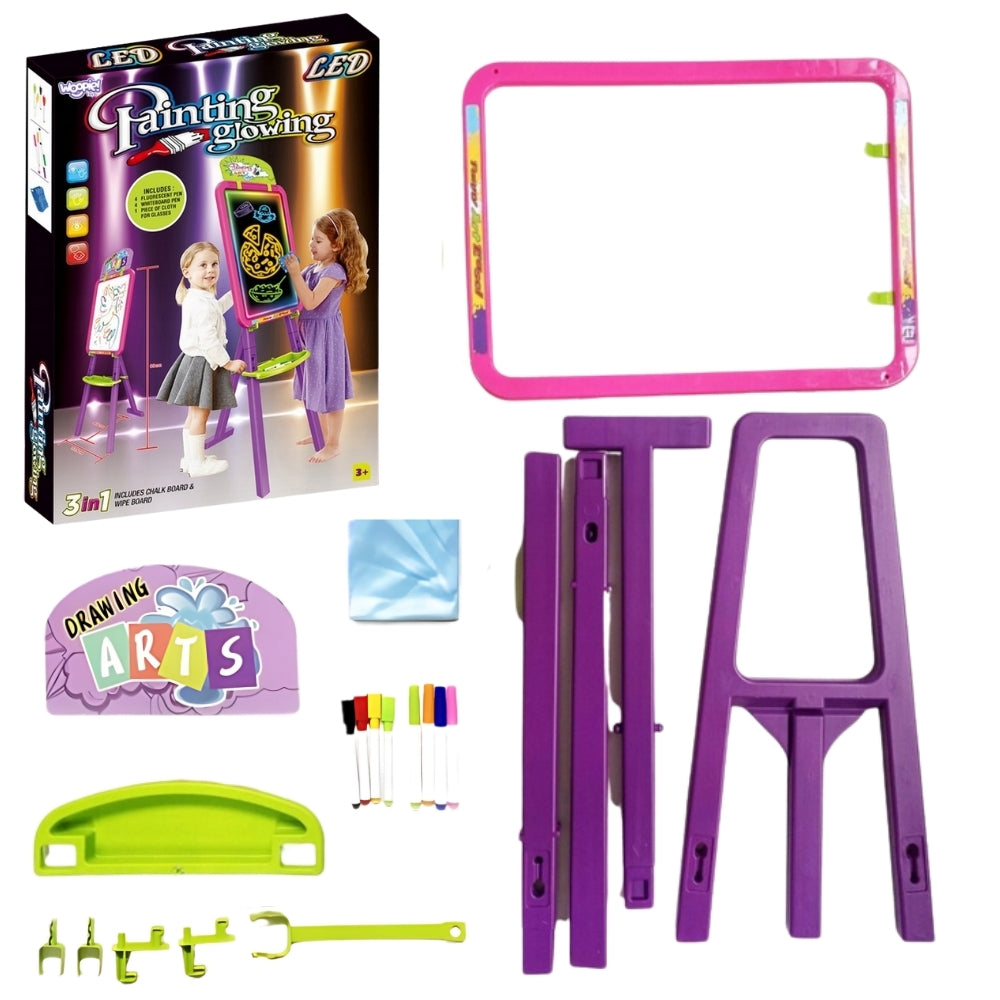 WOOPIE 3-in-1 Magnetinė ir sausai valoma lenta piešimui šviesa – pagrindinis vaizdas