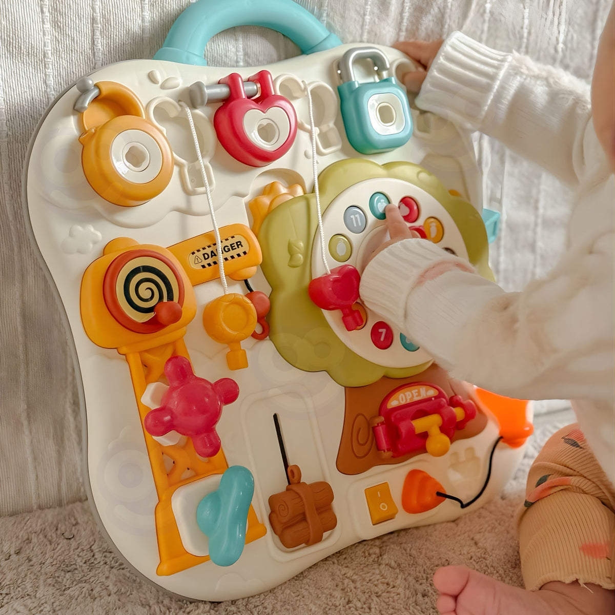 WOOPIE Baby Montessori Lavinamoji Manipuliacinė Lenta Kūdikiams 1+