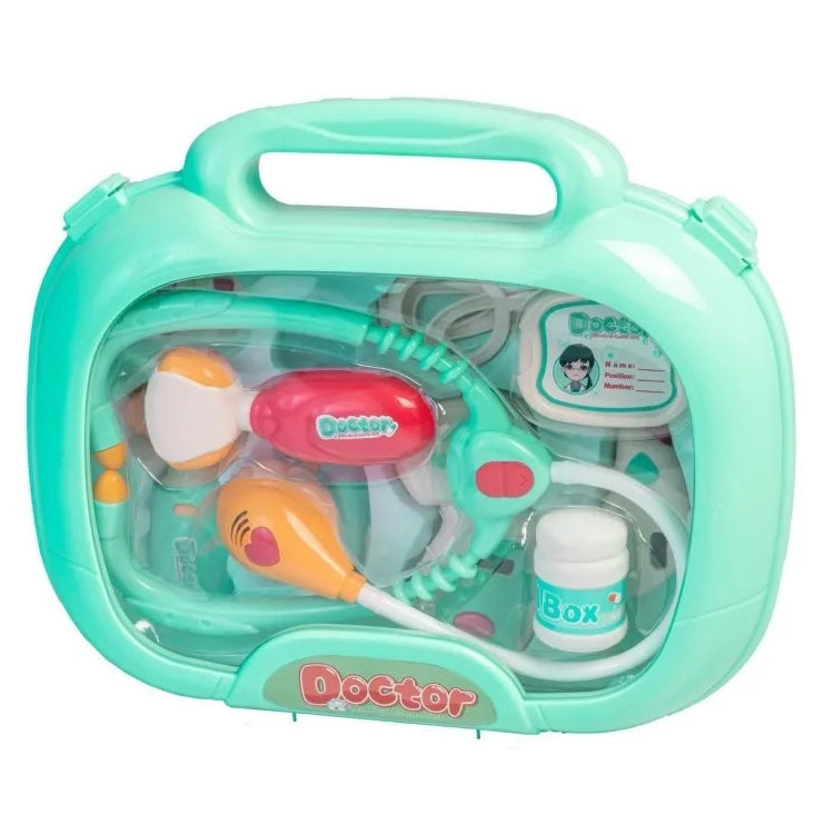 Dvi vaikai žaidžia su WOOPIE gydytojo rinkiniu, šviesos funkcija – vaizdas 4