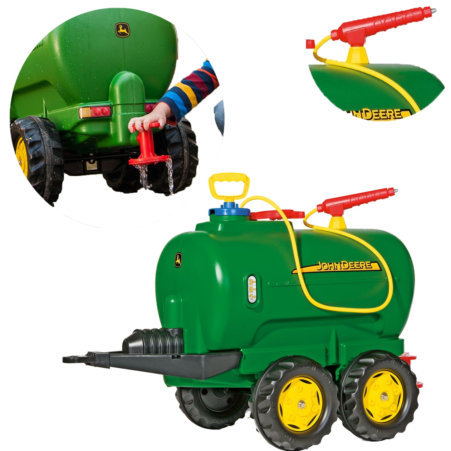 Rolly Toys rollyTanker John Deere dviejų ašių cisterna su pompėle – pagrindinis vaizdas