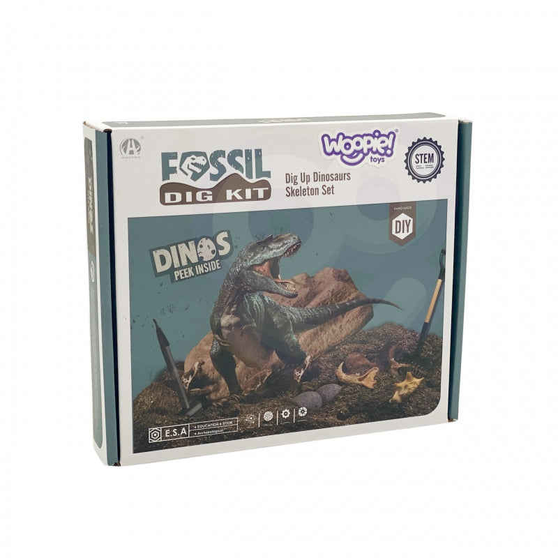 WOOPIE archeologiniai kasinėjimai 6in1 Dinozauro skeletas