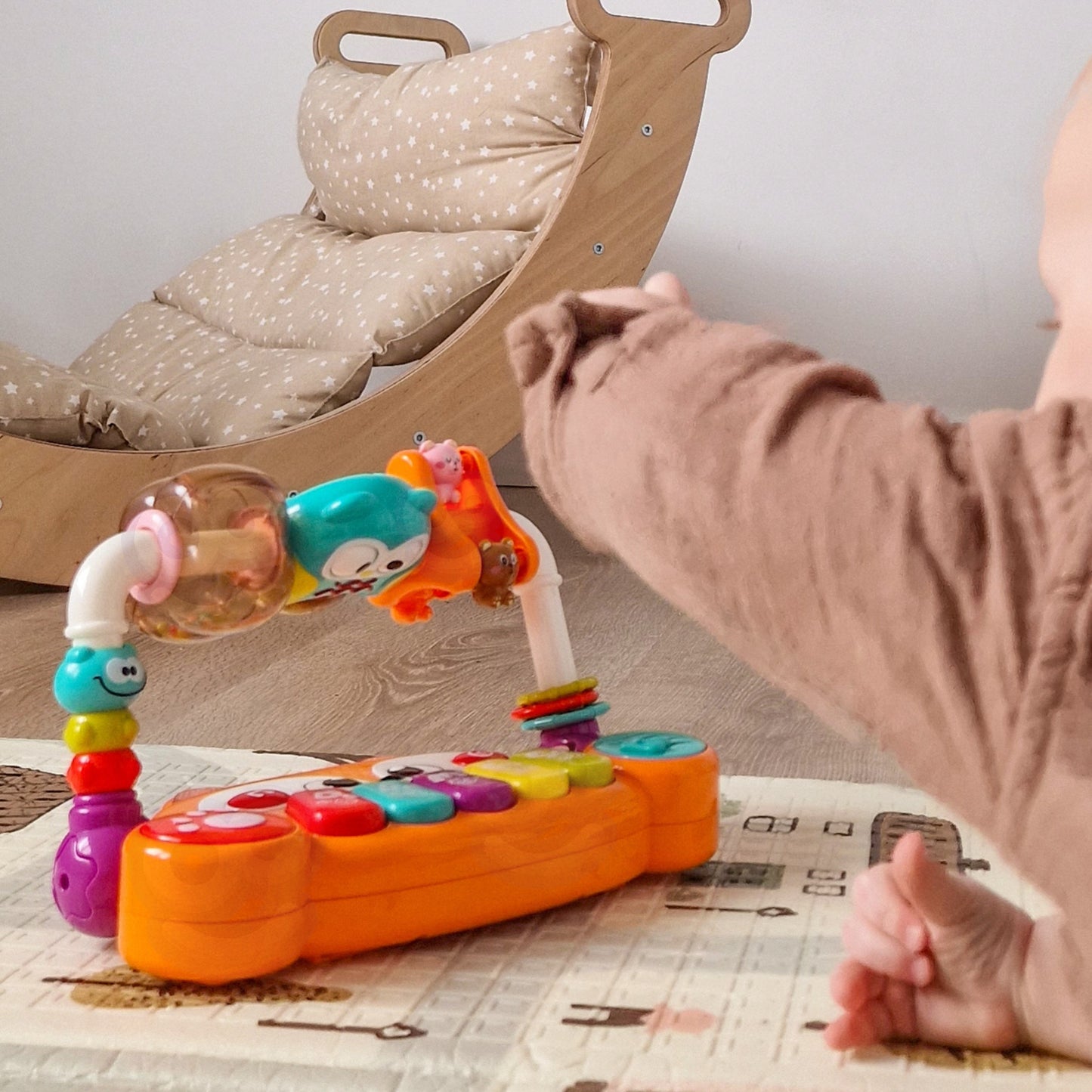 WOOPIE Baby Interaktyvus Lavinamasis Pianinas Lapė su LED Barškučiais