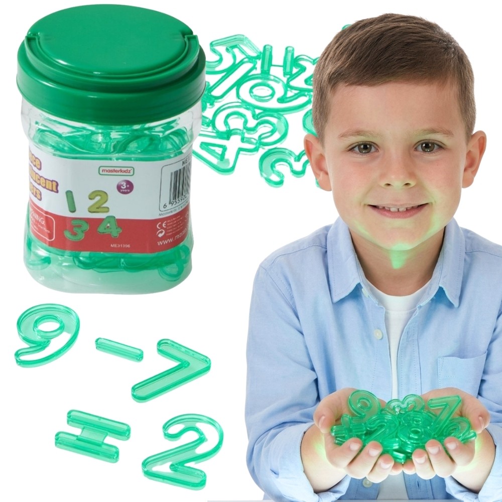 MASTERKIDZ Skaidrūs Skaičiai Matematikai ant Šviesos Plokštės – 55 mm