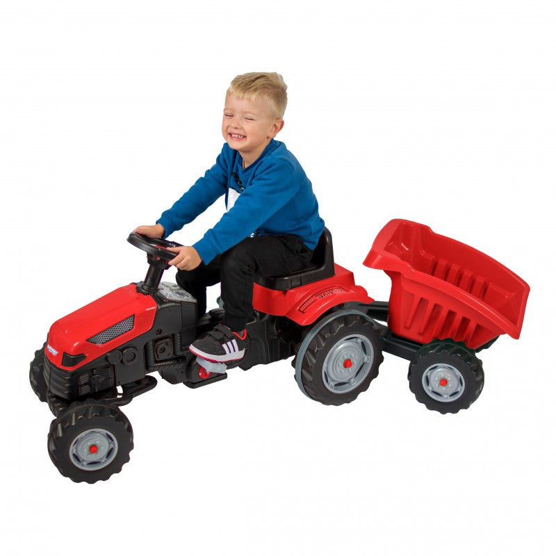 WOOPIE Farmer GoTrac MAXI Minimas traktorius su priekaba