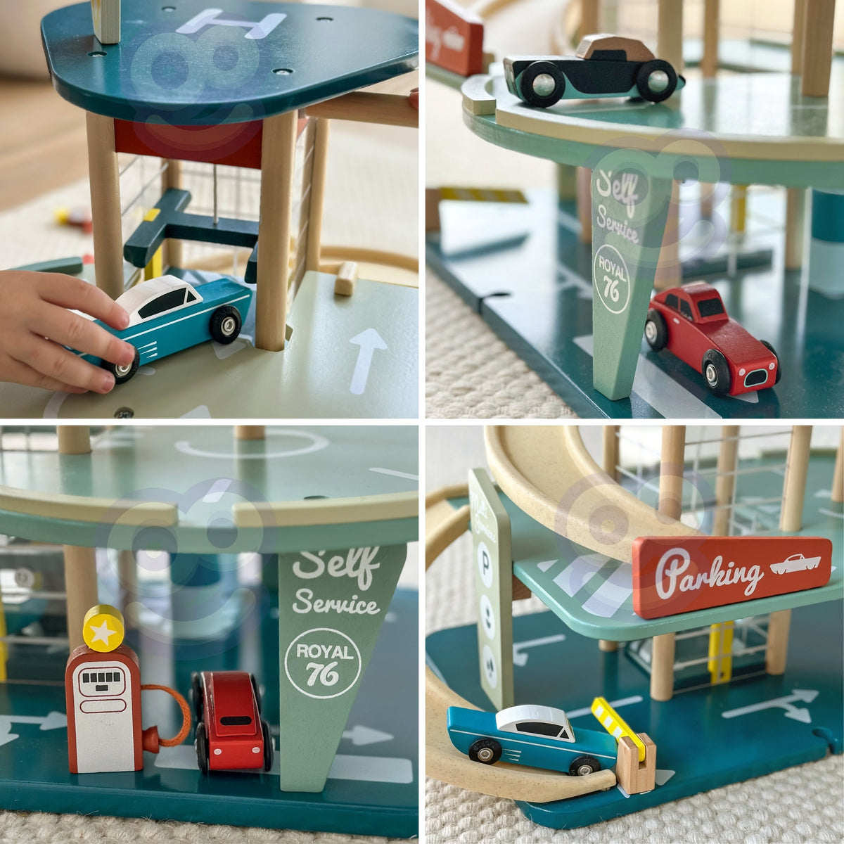 CLASSIC WORLD Daugiaaukštis Garažas su Sraigtasparniu ir Automobiliais