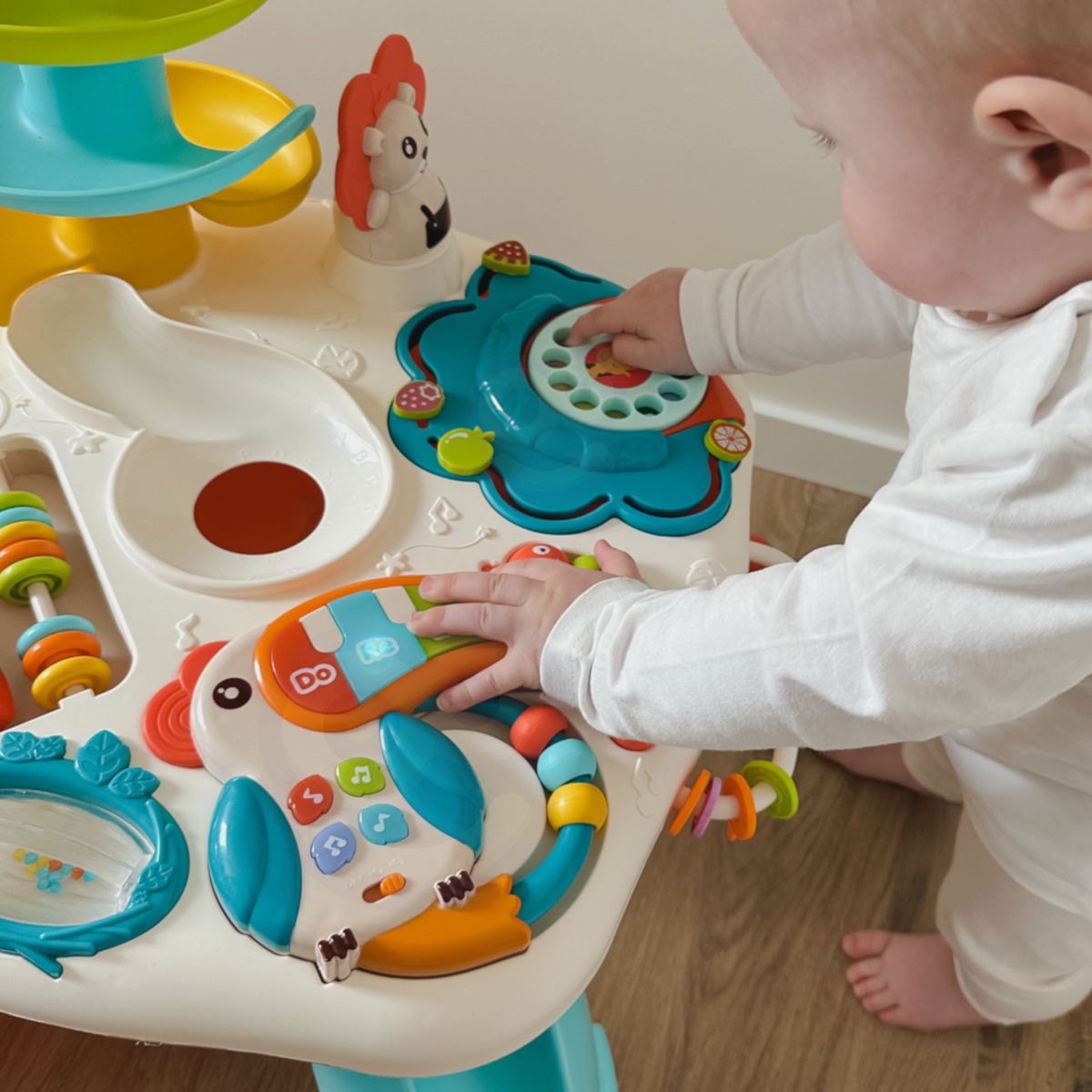 WOOPIE BABY Aktyvybių Stalas su Kamuoliukų Trasa ir Pianinu