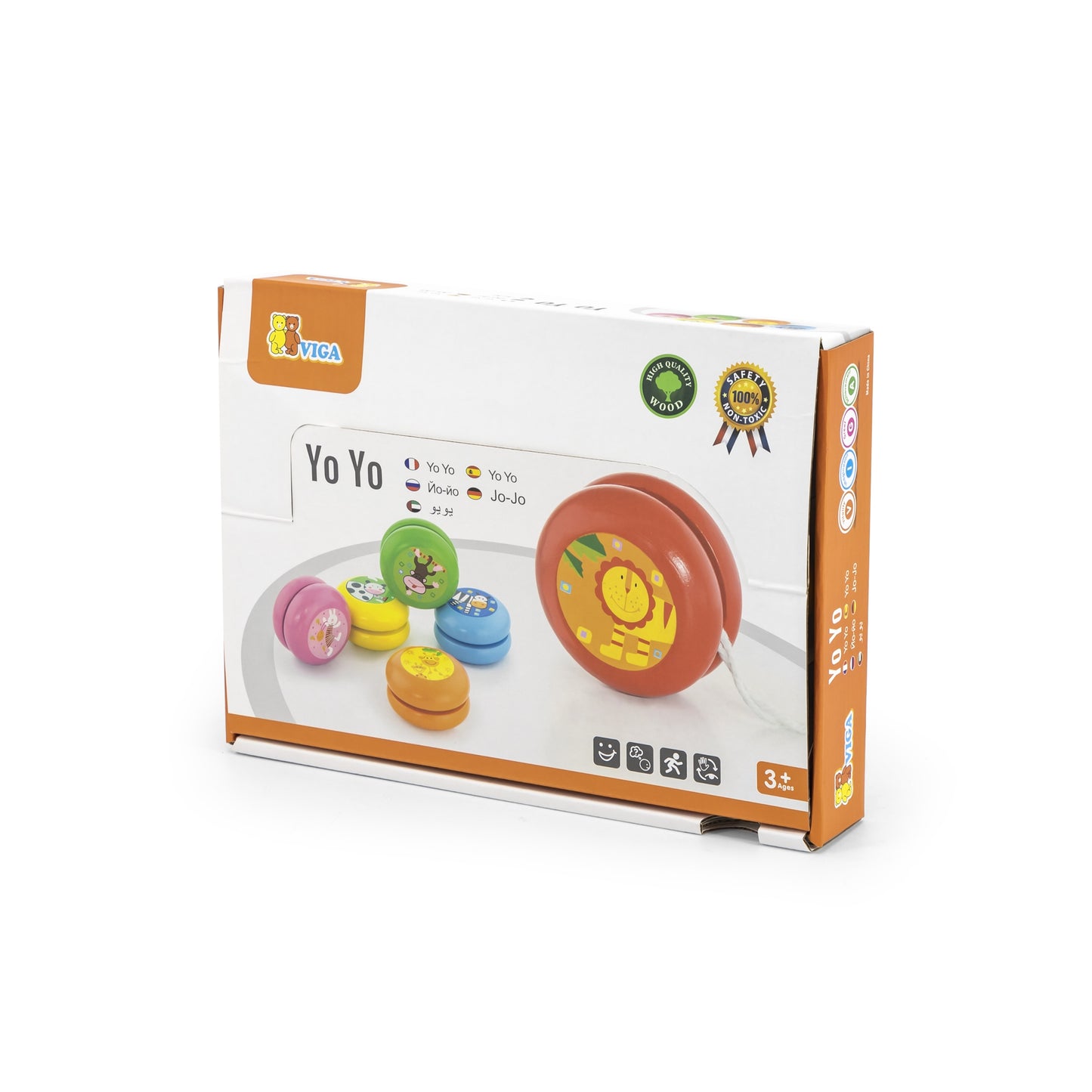 VIGA medinis Jojo su gyvūnų motyvais, skirtas motorikai lavinti – vaizdas 8