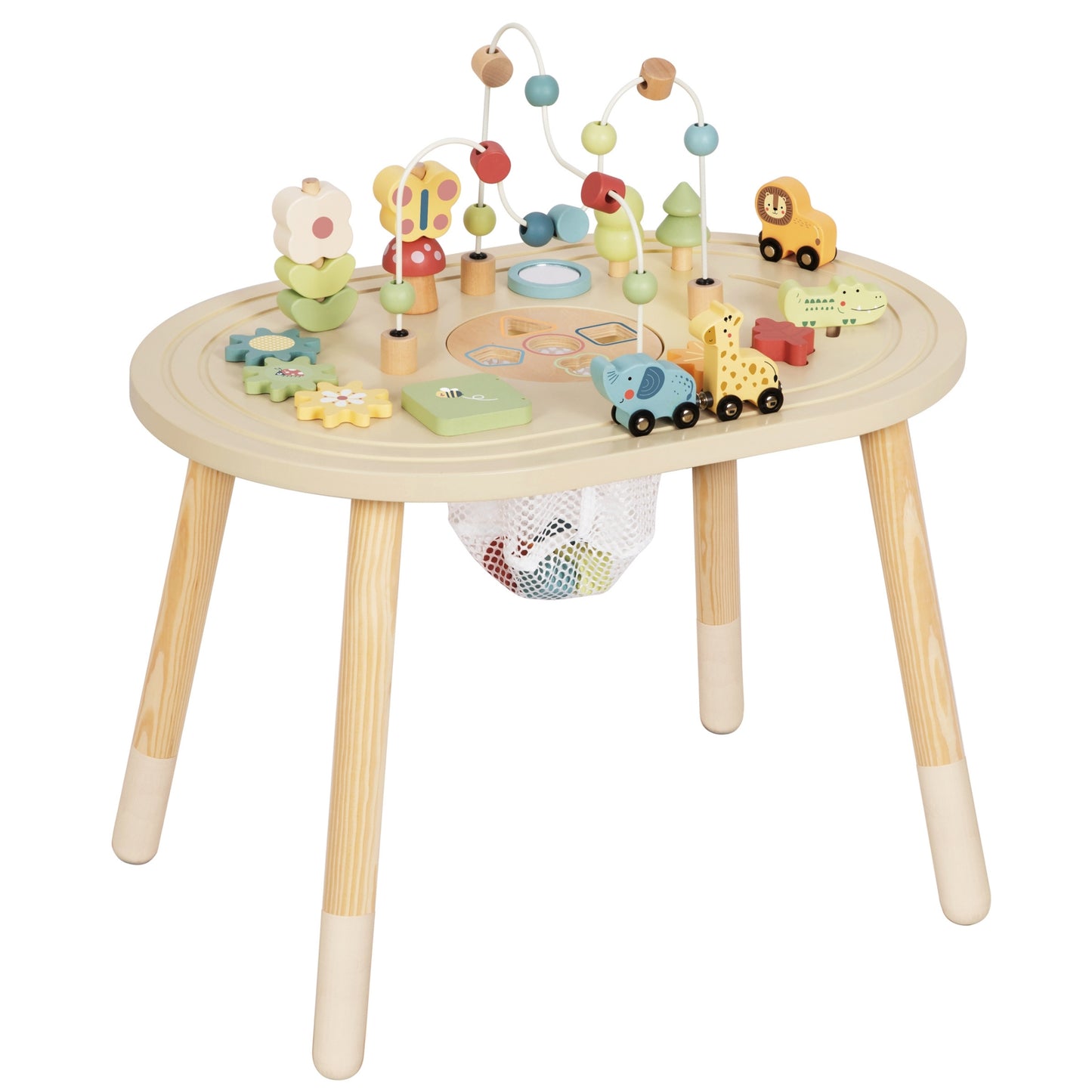 TOOKY TOY Medinis veiklos staliukas „Safari“ su šoniniu paviršiumi – vaizdas 7
