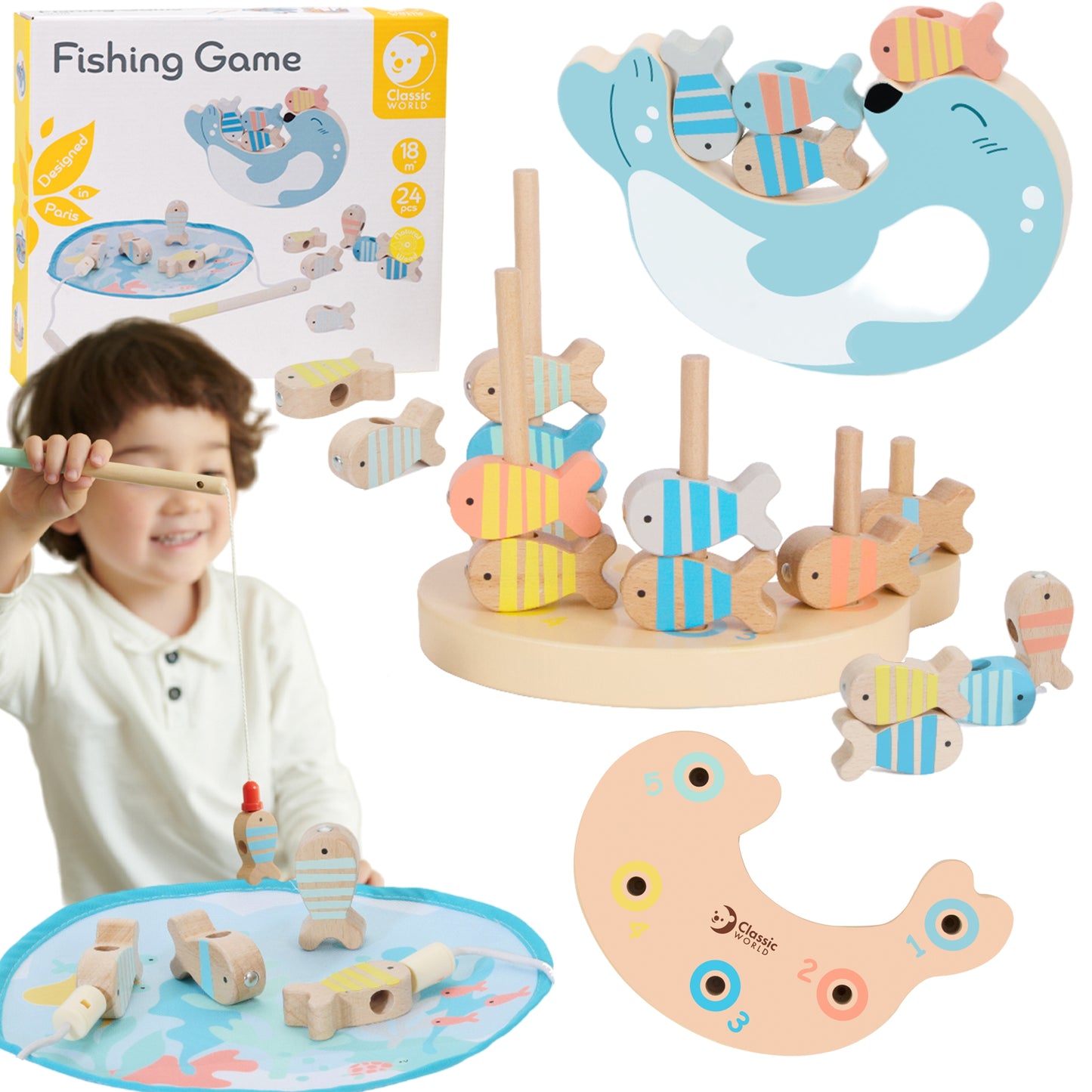 CLASSIC WORLD Medinis žūklės žaidimų rinkinys – pagrindinis vaizdas