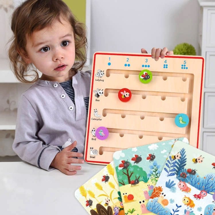 TOOKY TOY Medinis lavinamasis žaidimas „Skaičiavimas su gyvūnėliais“ – vaizdas 3