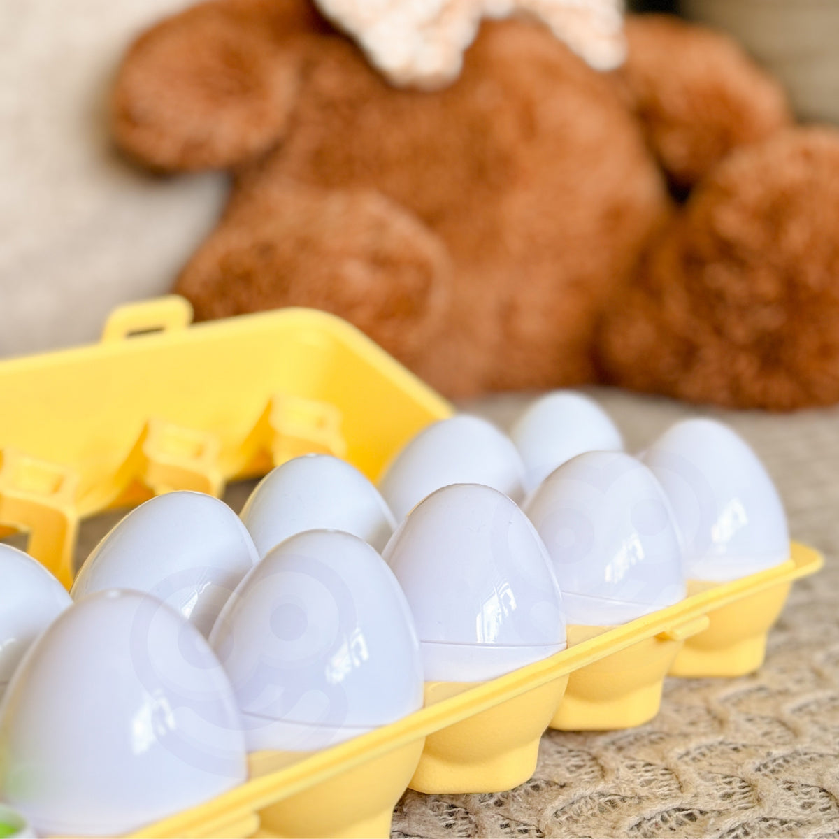 WOOPIE Montessori Kiaušiniai – Formų ir Spalvų Rūšiuoklis 12 vnt.