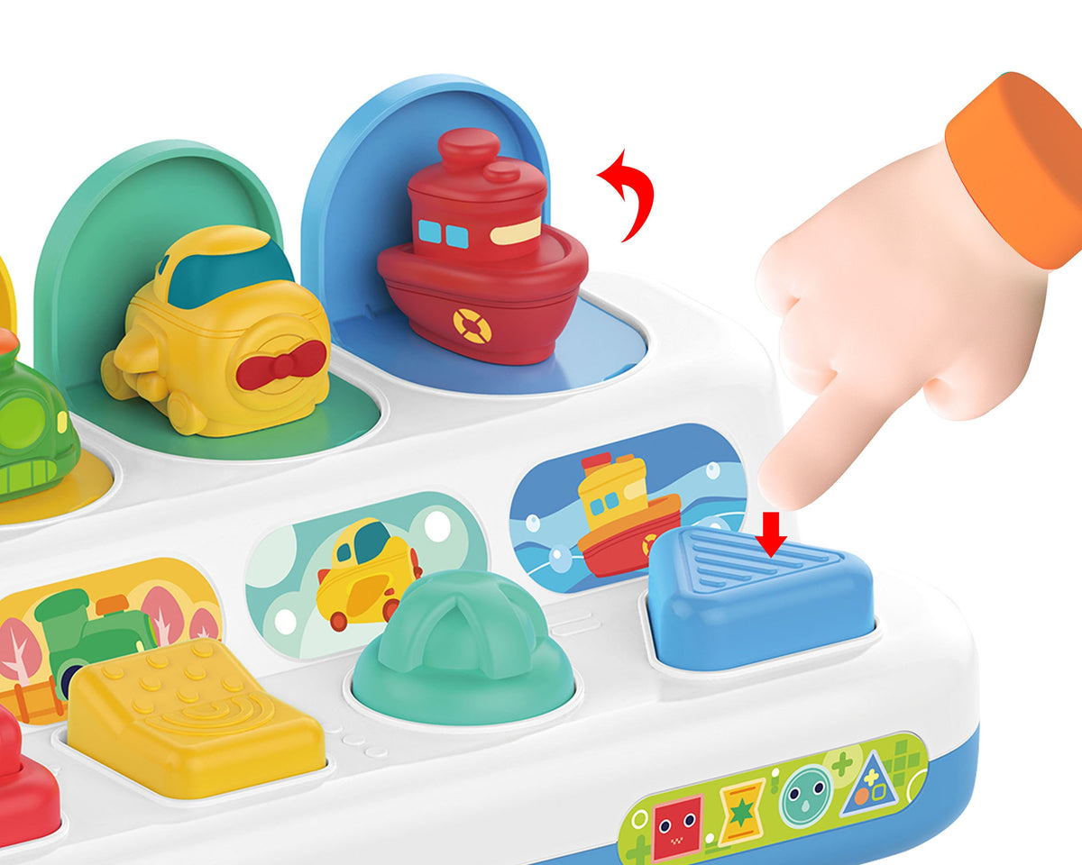 WOOPIE BABY Lavinamasis Žaislas Iššokantys Automobiliukai