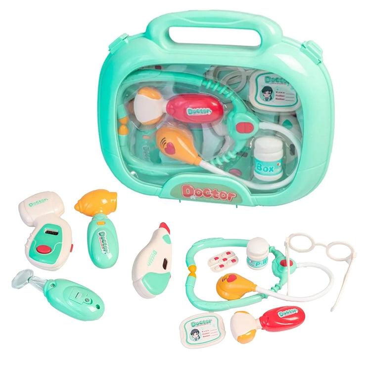 Gydytojo rinkinio lagaminas su atverčiamu priekiu ir instrumentais – vaizdas 3