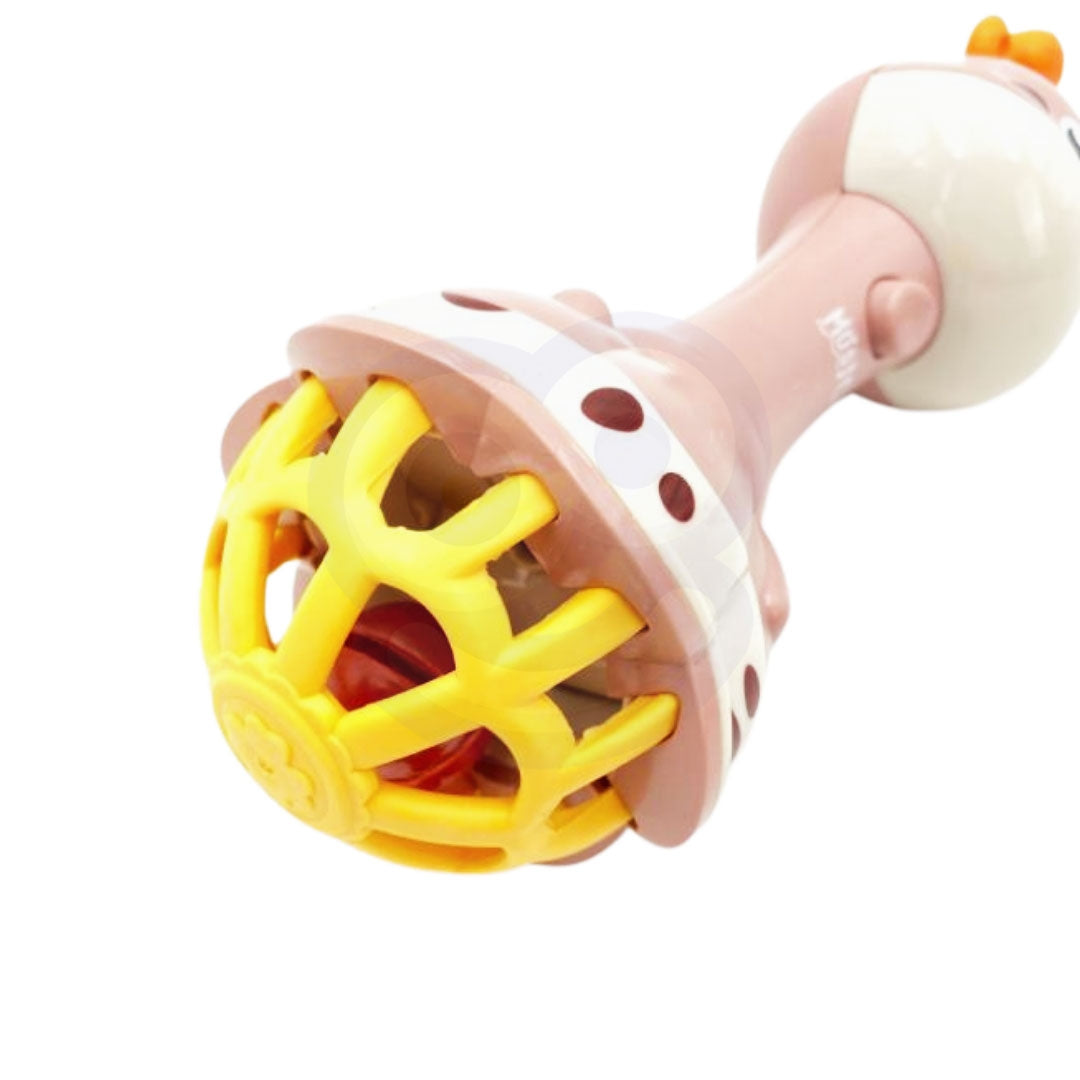 WOOPIE BABY Sensorinis barškutis-kramtukas Žirafa su muzika (Montessori, 1 vnt) – vaizdas 2