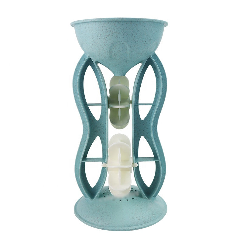 WOOPIE GREEN Smėlio žaislų rinkinys su vandens ratu ir laistytuvu, 10 dalių, Biologiškai suyranti medžiaga - vaizdas 7