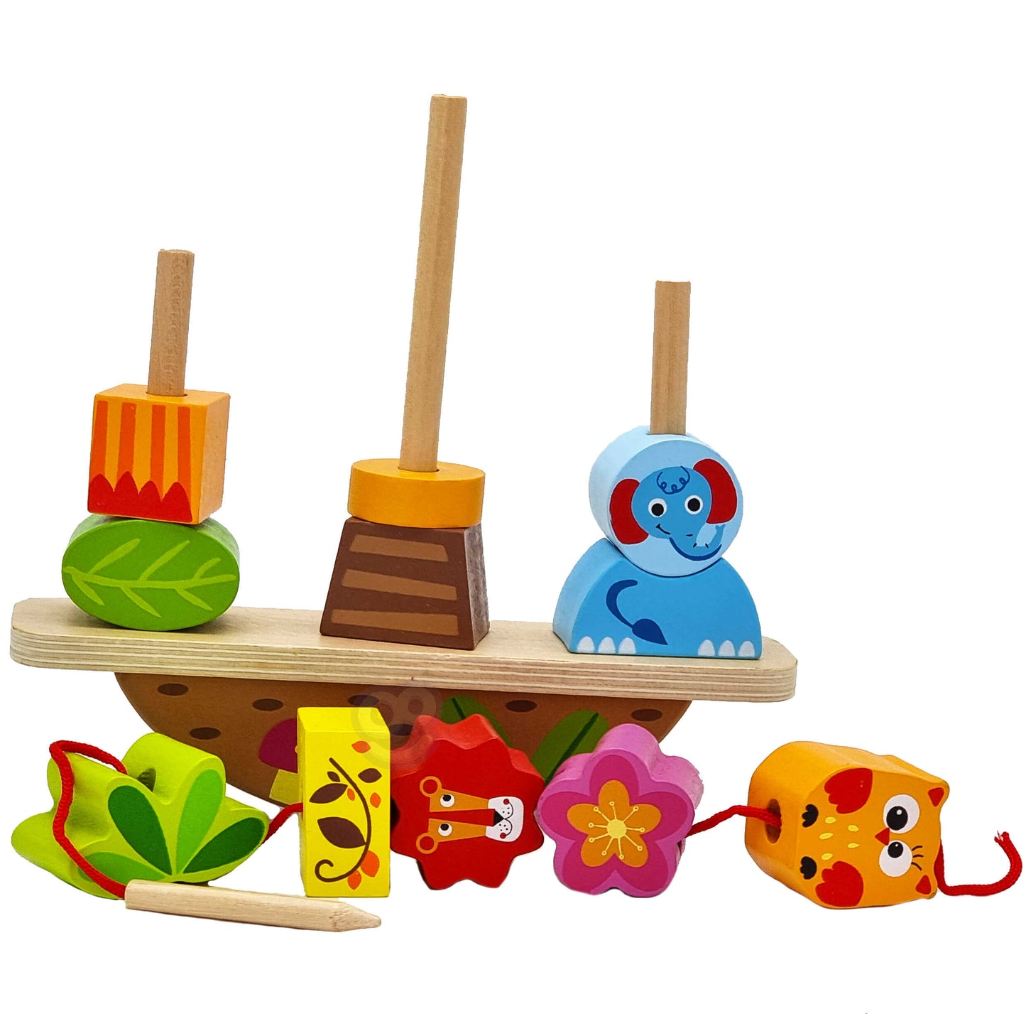 TOOKY TOY Balansuojanti dėlionė Gyvūnai – vaizdas 2