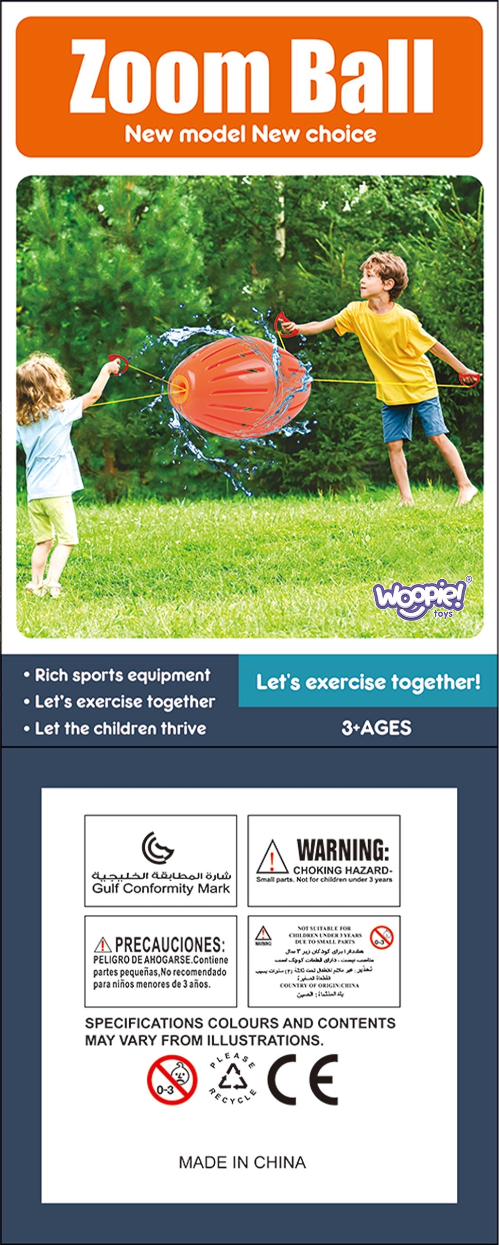 WOOPIE Vandens žaidimas ZOOM BALL, detalė su kamuoliuku – vaizdas 4