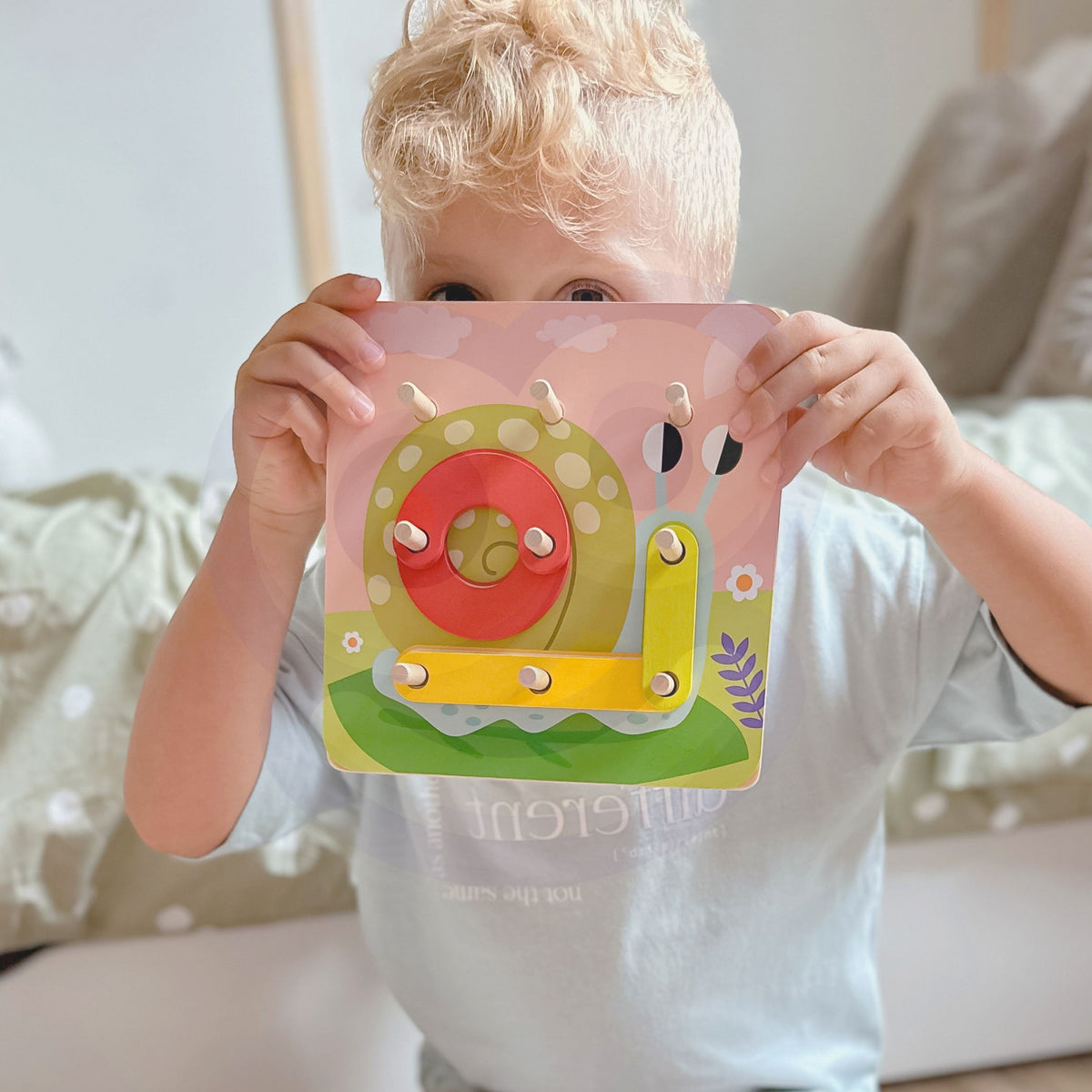 TOOKY TOY Medinė Mozaika su Karoliukais Gyvūnų Raštai 30 el.