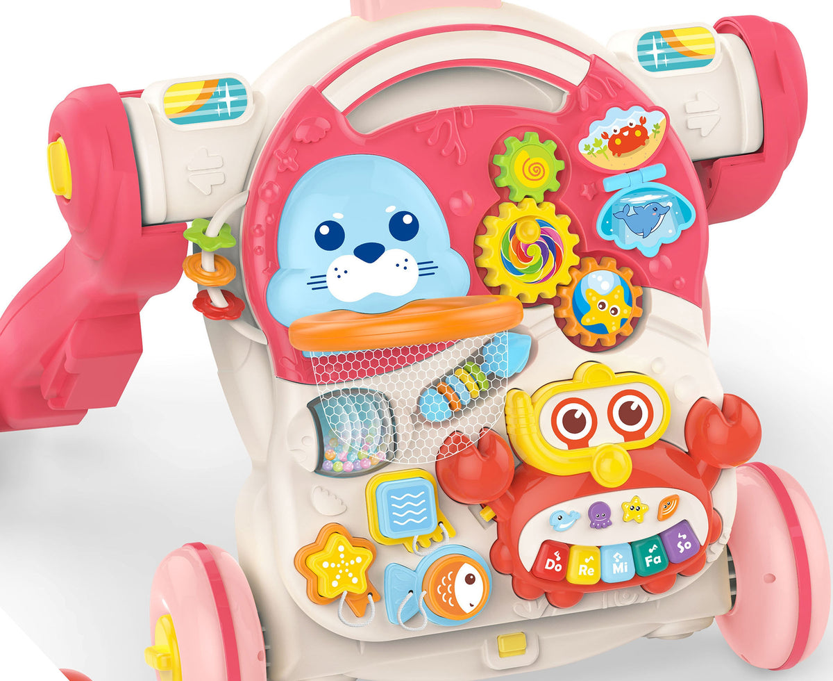 WOOPIE BABY Vaikštynė-Stumdukas 4in1 su Pažintine Lentele