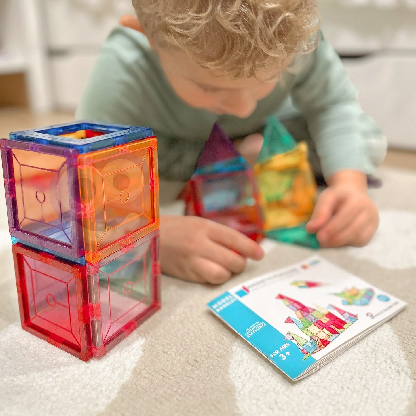 WOOPIE 3D Montessori Magnetiniai Konstruktoriaus Blokeliai Vaikams