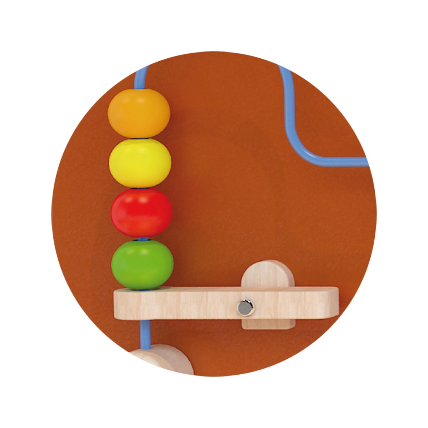 VIGA medinė manipuliacinė lenta Arkliukas, Montessori – vaizdas 3