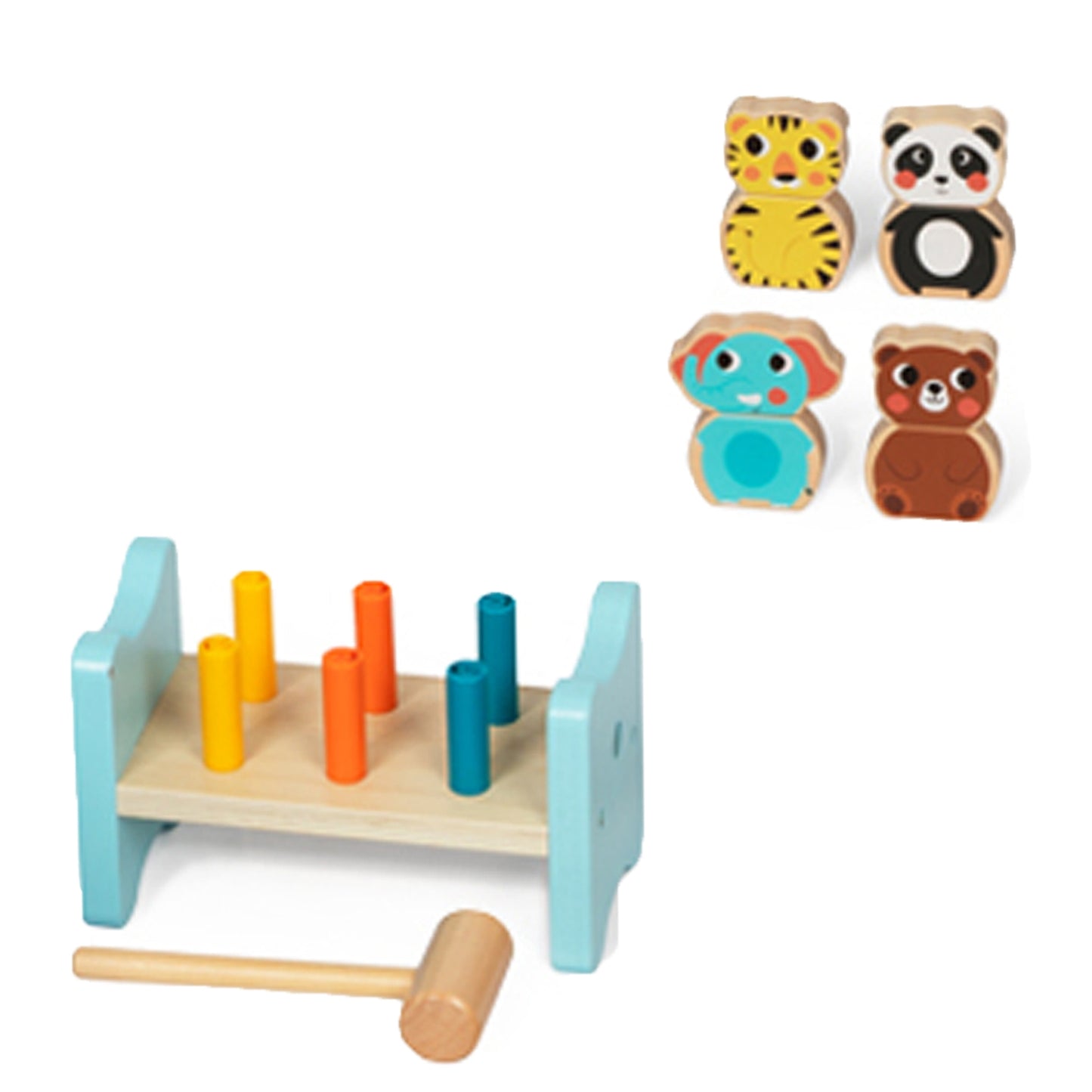 TOOKY TOY XXL Montessori edukacinis sensorinis rinkinys su labirintu – vaizdas 5