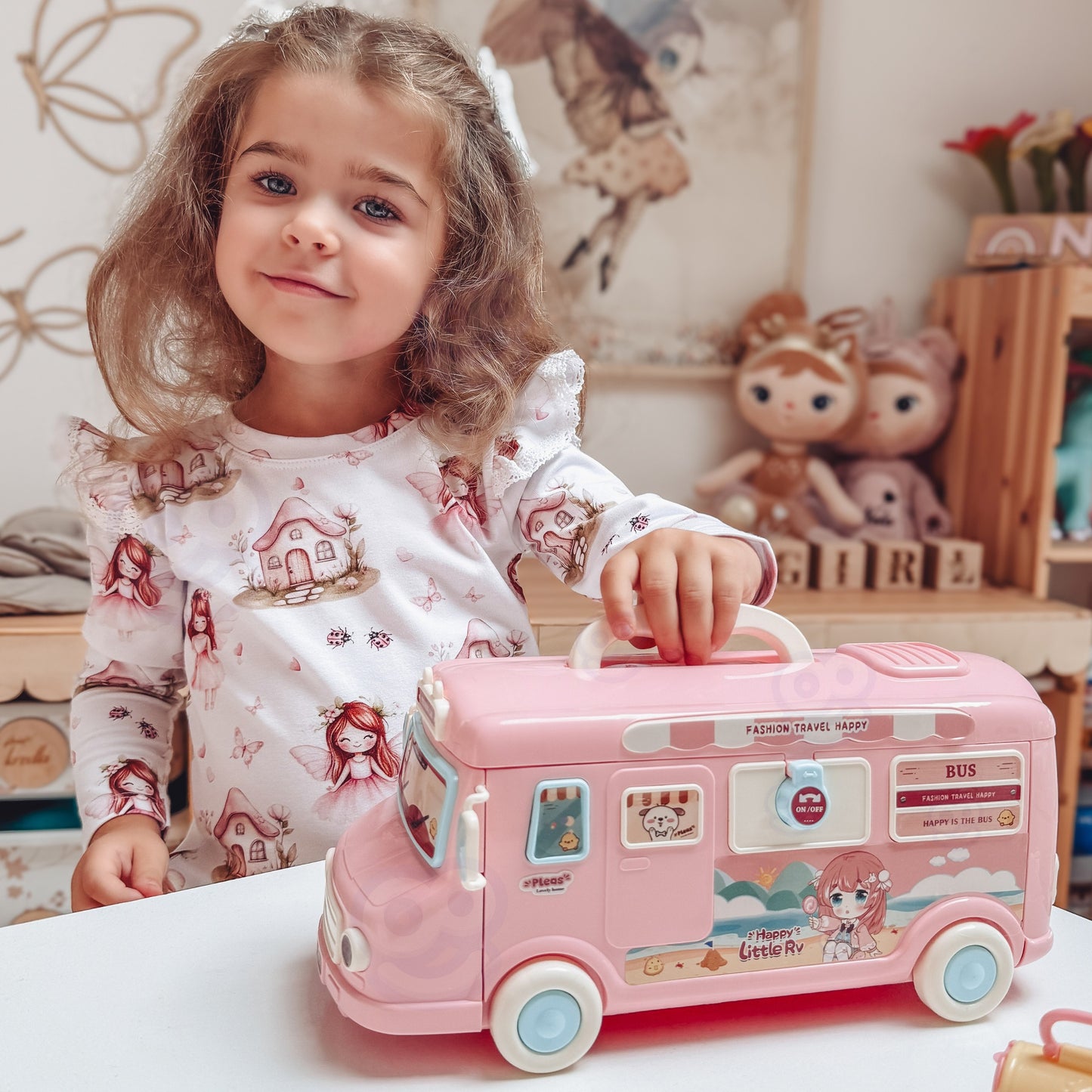WOOPIE 2 in 1 XXL Kemperis Lėlių Namelis su Priedais
