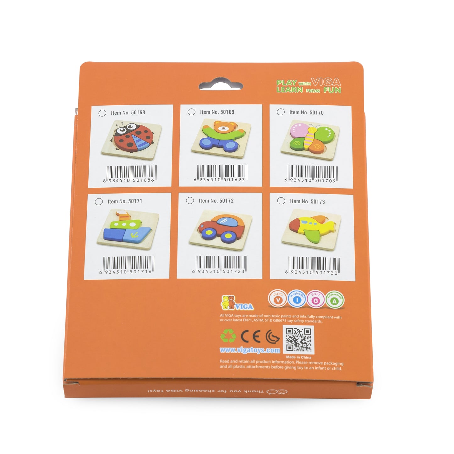 VIGA pirmoji medinė dėlionė mažyliui „Meškiukas“ – vaizdas 4