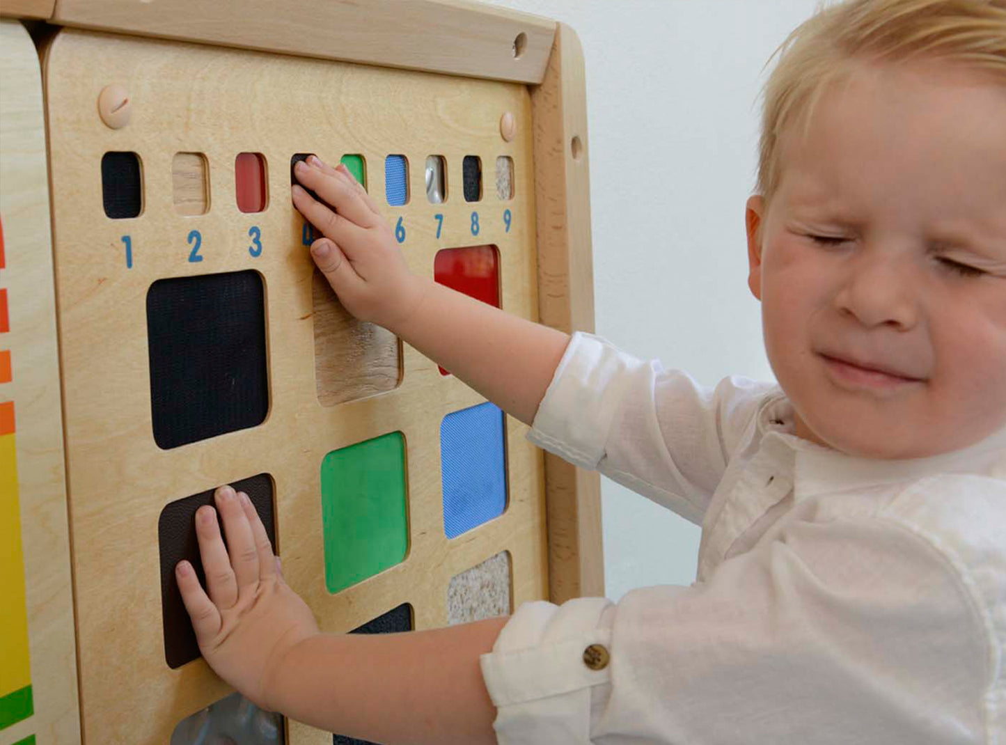 MASTERKIDZ Mokomoji lenta medžiagų faktūrų atpažinimui, lytėjimo pojūtis – vaizdas 4